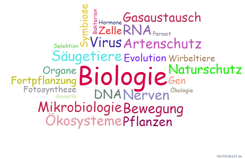 Wortwolke 'Biologie'