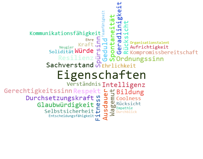 Wortwolke Eigenschaften