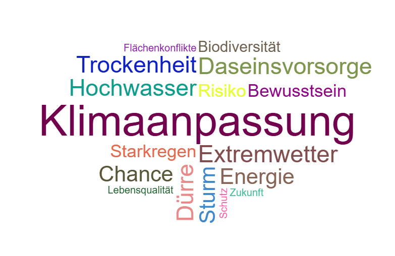 Wortwolke Klimaanpassung