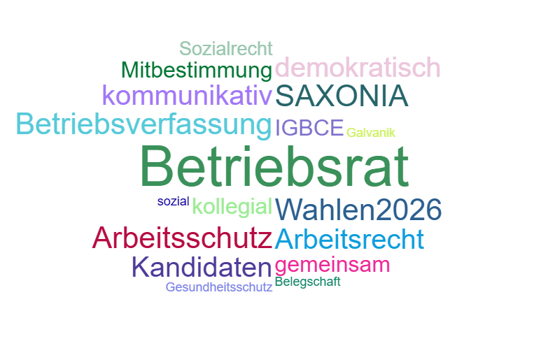 Wortwolke 'Betriebsrat'